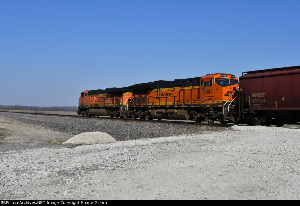 BNSF 3845 Roster shot.